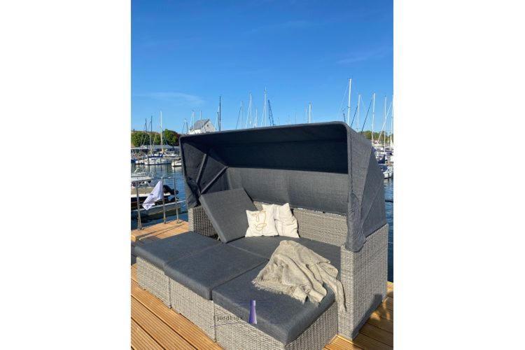 Hausboot Fjord Ankerplatz Mit Biosauna In Szlezwik Zewnętrze zdjęcie