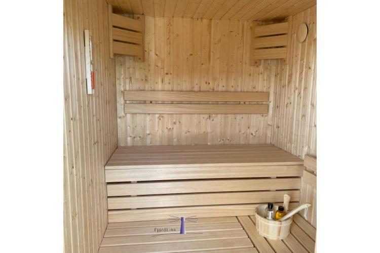 Hausboot Fjord Ankerplatz Mit Biosauna In Szlezwik Zewnętrze zdjęcie